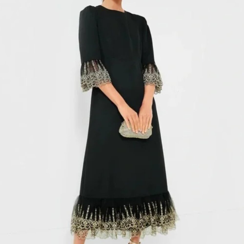 Tuckernuck Pomander Place Black Lilith Dress Medium